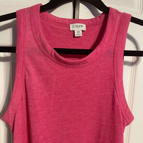 J. Crew Tops - J CREW pink sleeveless top with open back size XS